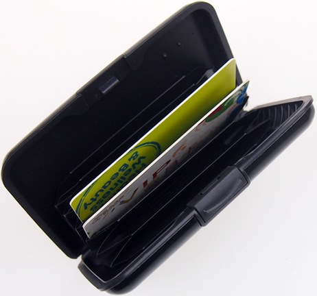 Actual product image PhoneLook Porte-cartes / Etui en aluminium Protection robust avec 6 compartiments