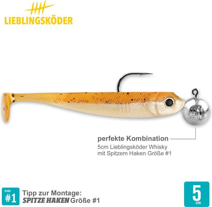 Actual product image Lieblingsköder Whisky (clear water, clouds) (10 cm)