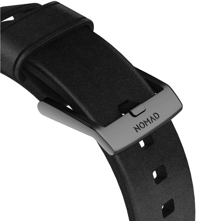 Actual product image Nomad Modern Strap black/metal (44 mm, Stainless steel, Leather)