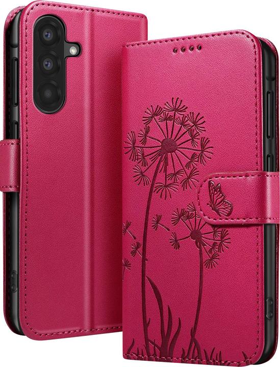 Produktbild Zanaé Etui Galaxy A56/A36 Premium Blumen/Schmetterling (Samsung Galaxy A36, Samsung Galaxy A56)