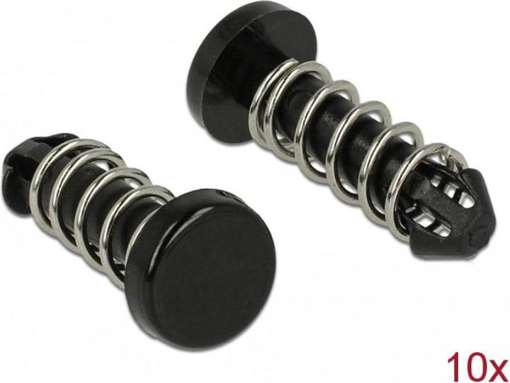 Produktbild Delock Kühlkörper-Einrastnieten - Schwarz (Packung mit 10)