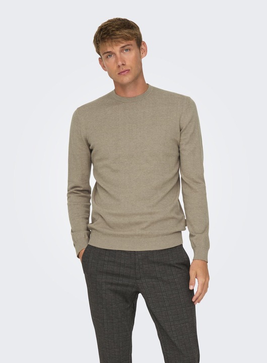 Produktbild Only & Sons Normal geschnitten Rundhalsausschnitt Pullover Strickpullover (XL)