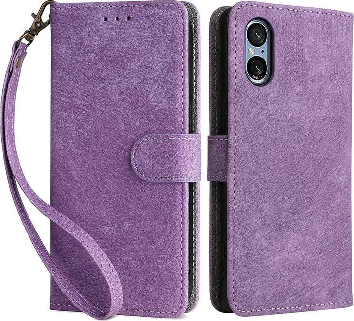 Cover-Discount Sony Xperia 5 V - Etui mit RFID Blocker violett (Sony Xperia 5 V)