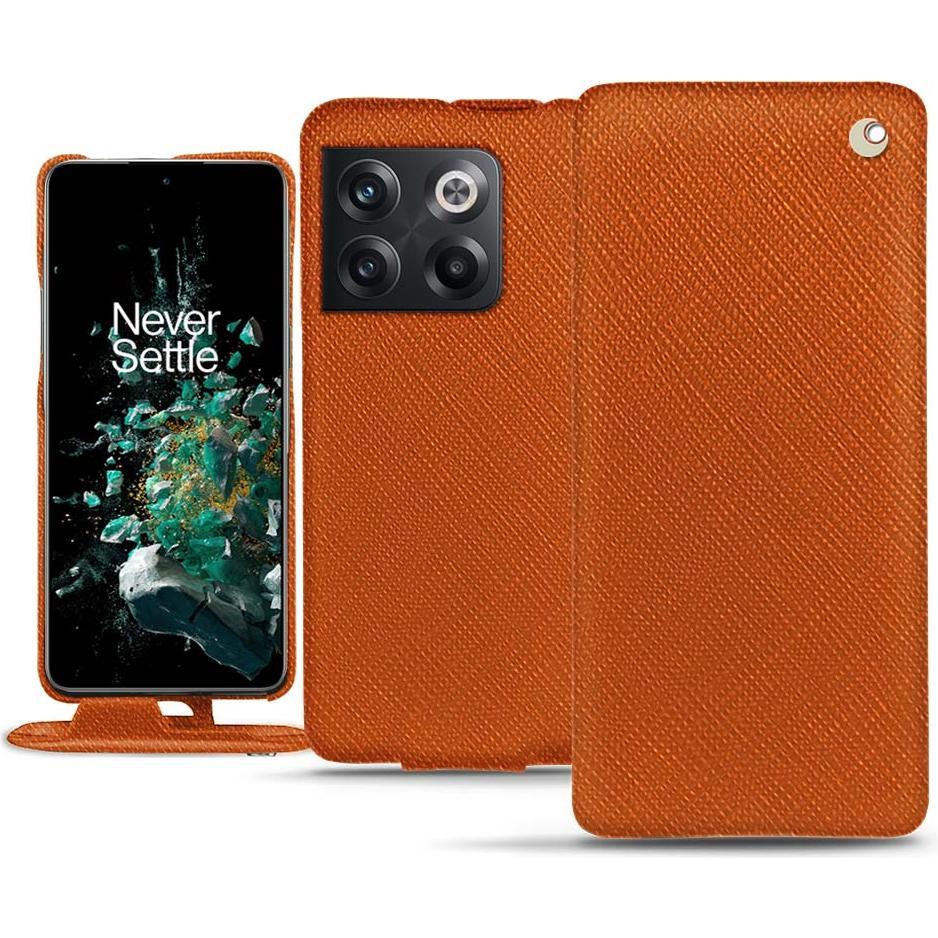Noreve Lederschutzhülle vertikal (OnePlus 10T), Smartphone Hülle, Orange