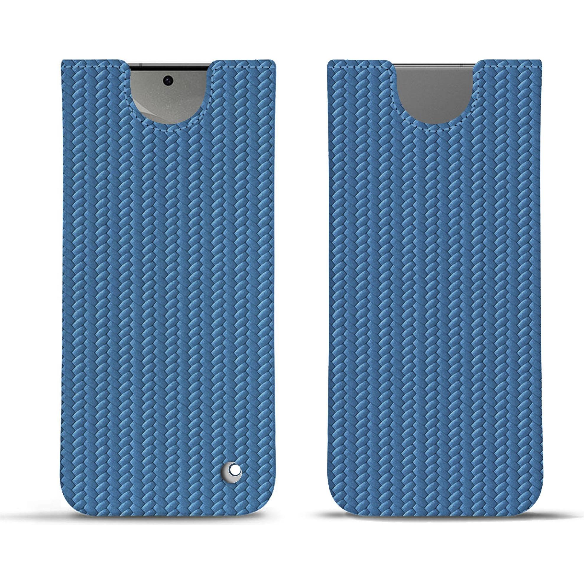 Noreve Lederschutzhülle (Samsung Galaxy S24), Smartphone Hülle, Blau