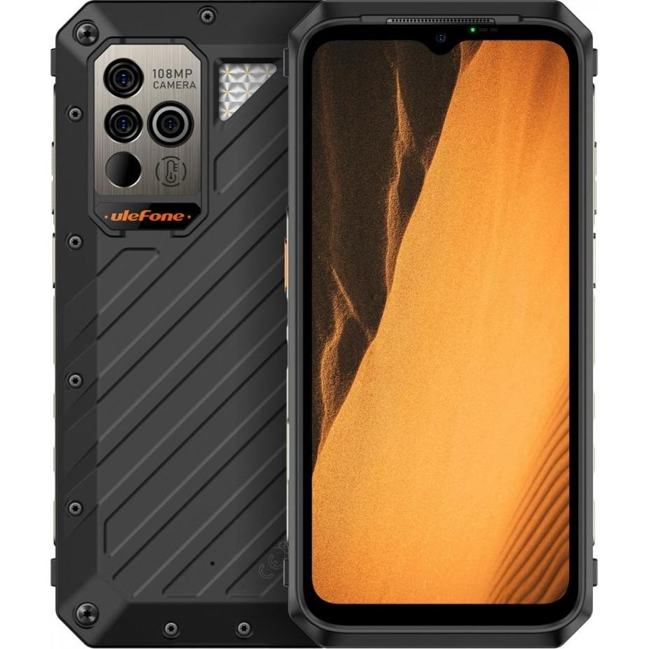 Ulefone Power Armor 19 (256 GB, Schwarz, 6.58", Dual SIM, 108 Mpx, 5G), Smartphone, Schwarz