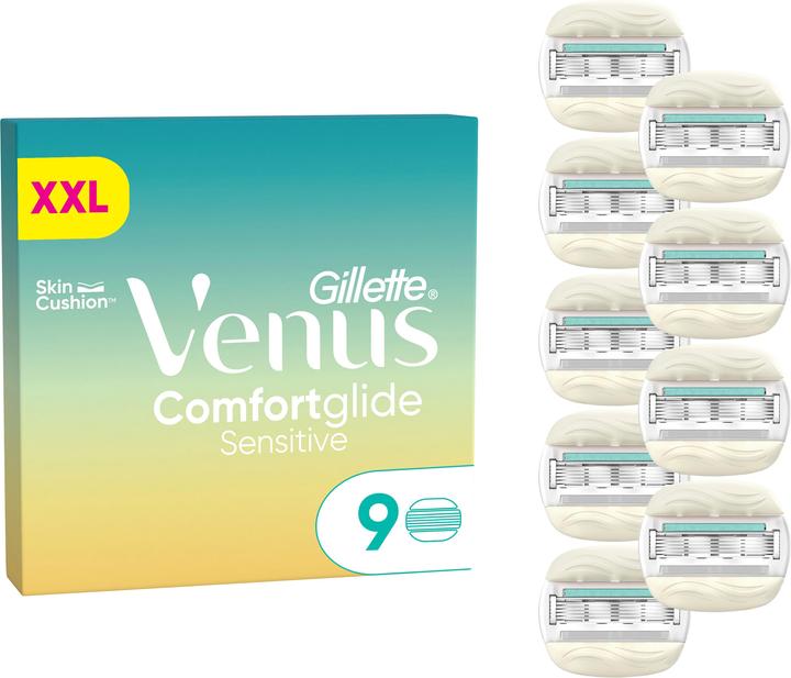 Gillette Venus Rasierklingen Comfortglide Sensitive Systemklingen 9 (9 x)