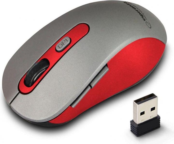 Actual product image Esperanza EM131R Mouse RF Wireless Optical 1600 DPI (Wireless)
