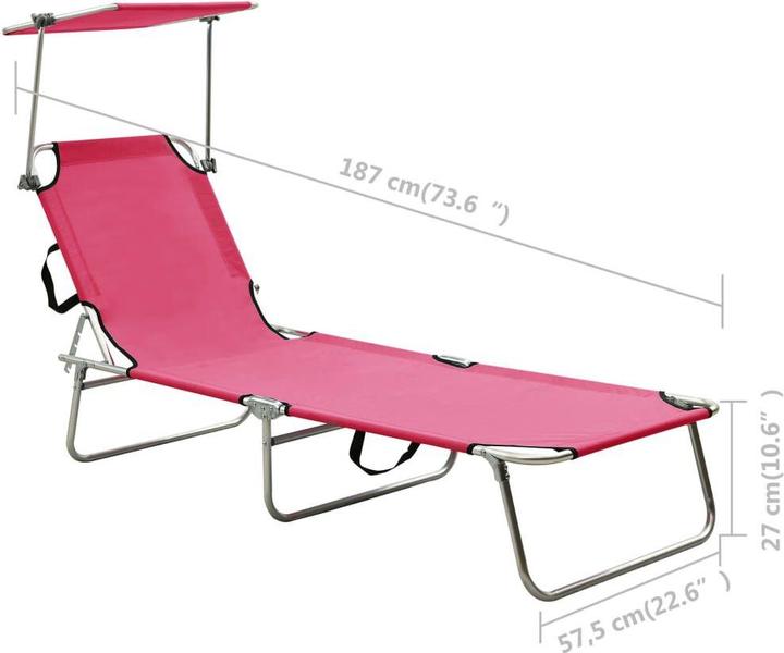 Produktbild vidaXL Sonnenliege (187 cm)