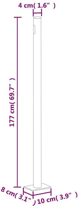 Produktbild vidaXL Seitenmarkise (6 m)