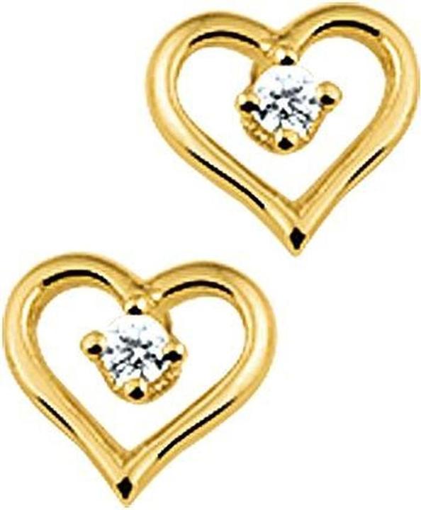 Marie Celeste über -Knobs Herz Zirkonia - Gold (14K Gelbgold)