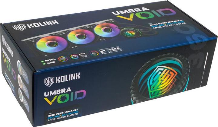 Image du produit Kolink Umbra Void 360 AIO Performance ARGB Refroidissement par eau complet pour CPU