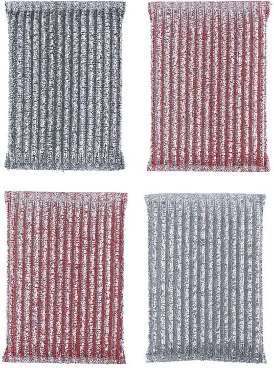 Actual product image Dirt Devil TOPCLEANER SPONGE (4) 871125247708 13x9,5cm 36gr red-silver (4 pcs.)