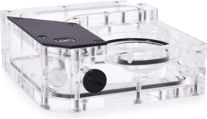 Actual product image Alphacool Rise Flat Reservoir D5 expansion tank
