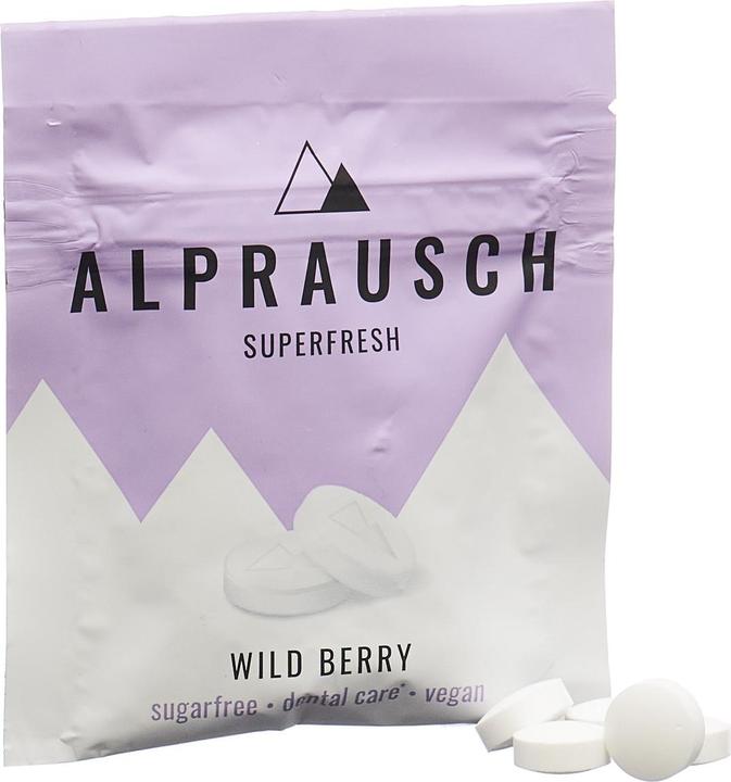 Produktbild Alprausch Pastillen Extra-Frisch Wild Berry ohne Zucker Btl 22 g (25 Stk., 22 g)