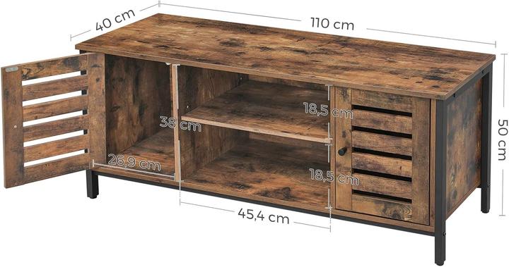 Image du produit Vasagle Buffet bas, LTV43BX marron vintage 110,0 x 40,0 x 50,0 cm (110 x 40 x 50 cm)