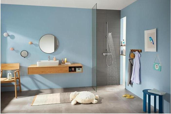 Actual product image hansgrohe Croma Select E shower set Vario with shower rod 90 cm