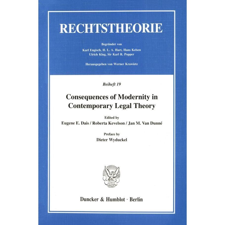 Consequences of Modernity in Contemporary Legal Theory., Fachbücher
