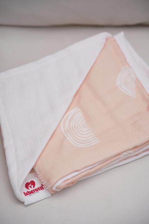 Actual product image Beberotti 4 Layered Double sided Organic Muslin Blanket (90 x 75 cm)