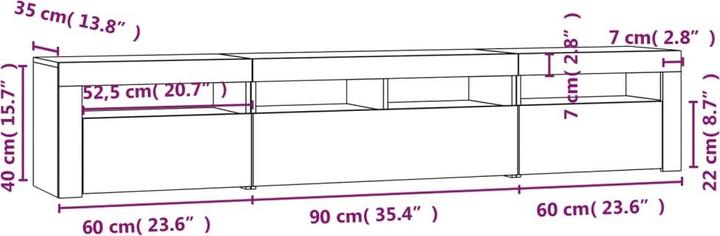Produktbild vidaXL TV-Schrank (210 x 35 x 40 cm)