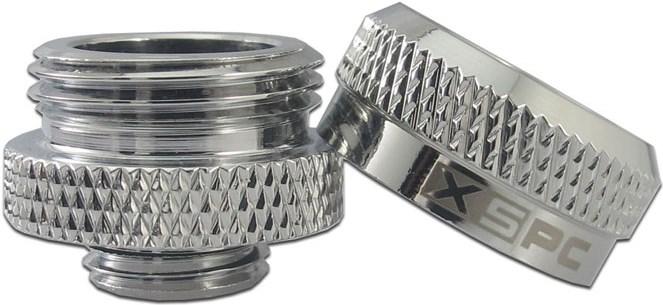 Image du produit XSPC Raccord G1/4" sur tube dur 14mm, chrome - 8 pièces