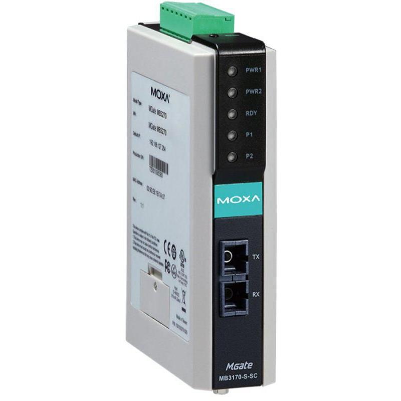 Moxa Modbus Gateway Advanced 1 POR MGate MB3170-M-SC-T, Netzwerkadapter
