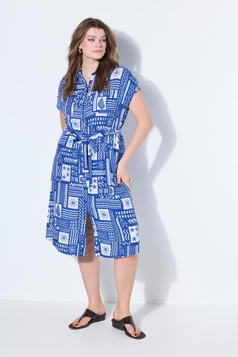 Produktbild Studio Untold Midikleid, oversized, Kachel-Print, Halbarm (46, 48)