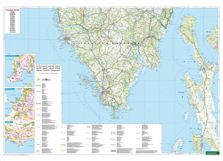 Produktbild Istrien, Strassen- und Freizeitkarte 1:100.000, freytag & berndt