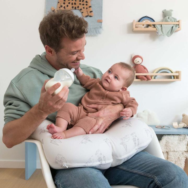 Productafbeelding Doomoo Softy Nursing Pillow, silver dots