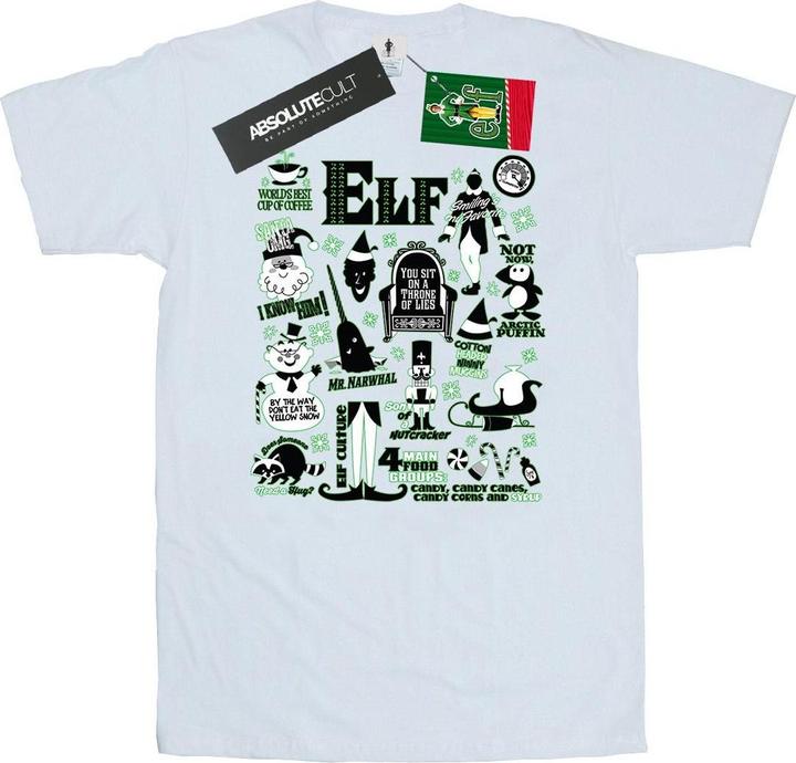 Produktbild Elf Infographic Poster TShirt (S)