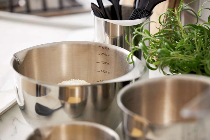 Image du produit Rosti Set de bols à mélanger Margrethe 1,5 l  3 l, argent (3 l, 2 x)