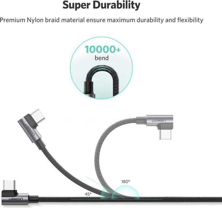 Actual product image Ugreen USB A - USB C (1 m, USB 2.0, 60 W)