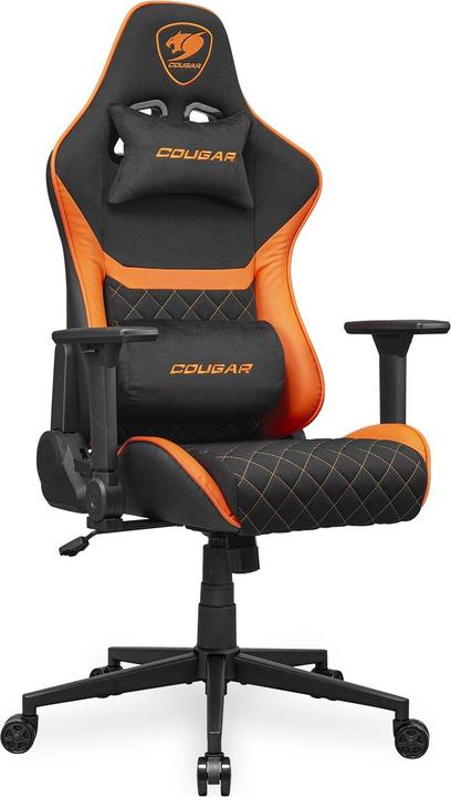 Actual product image Cougar Armor One V2 F gaming chair, PVC/fabric, black/orange