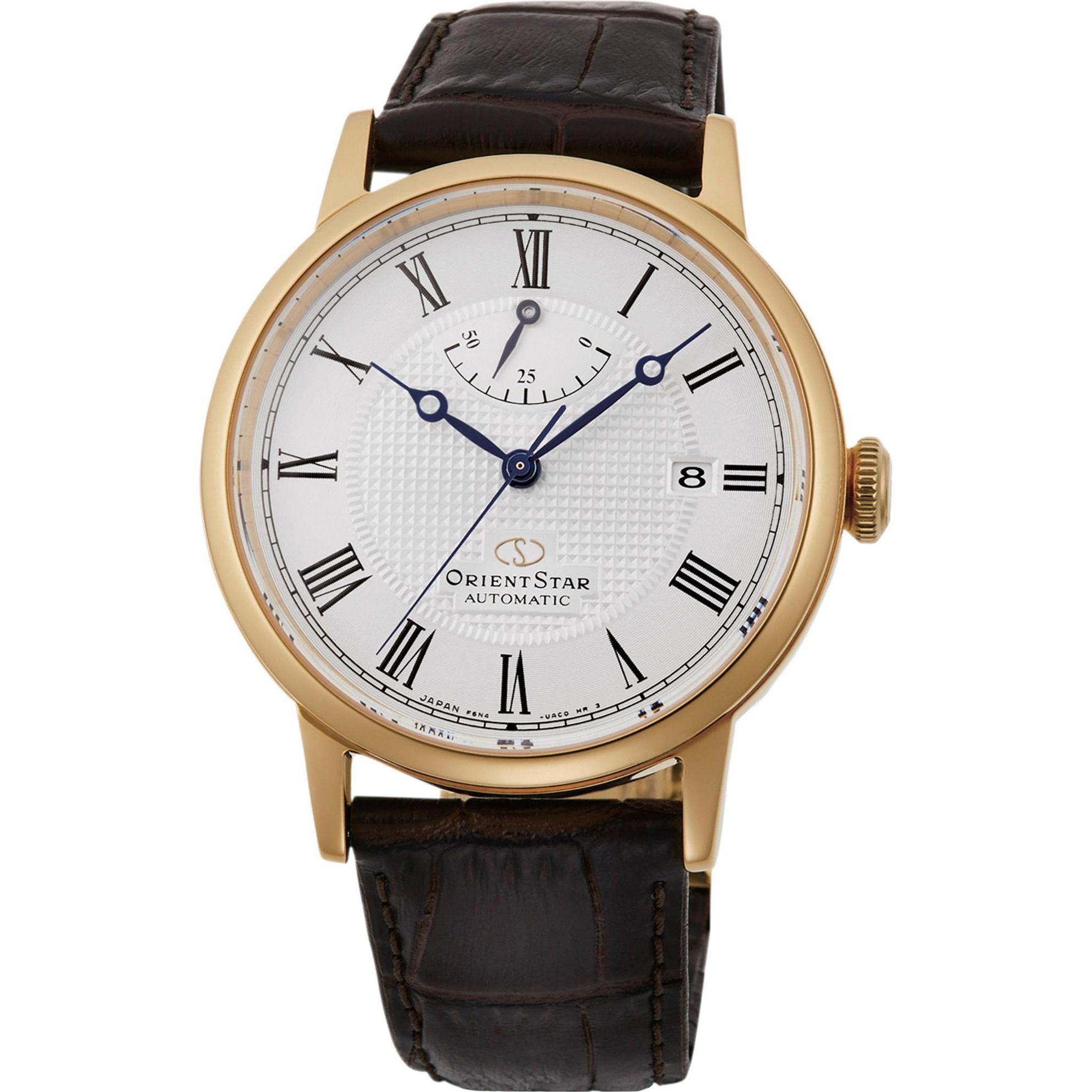 Orient, Armbanduhr, Star Classic Automatic RE-AU0001S00B Herrenuhr, Braun, (Gangreserveanzeige, 39 mm)