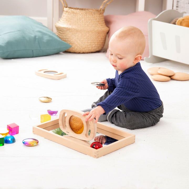 Actual product image TickiT Small Wooden Mirror Tray