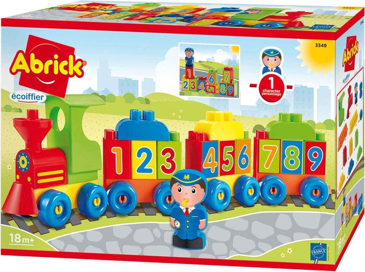 Productafbeelding Abrick Locomotief letters en cijfers (Meertalig)