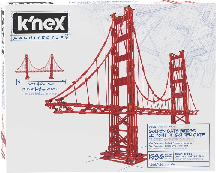 Actual product image K'Nex Architecture construction kit - Golden Gate Bridge