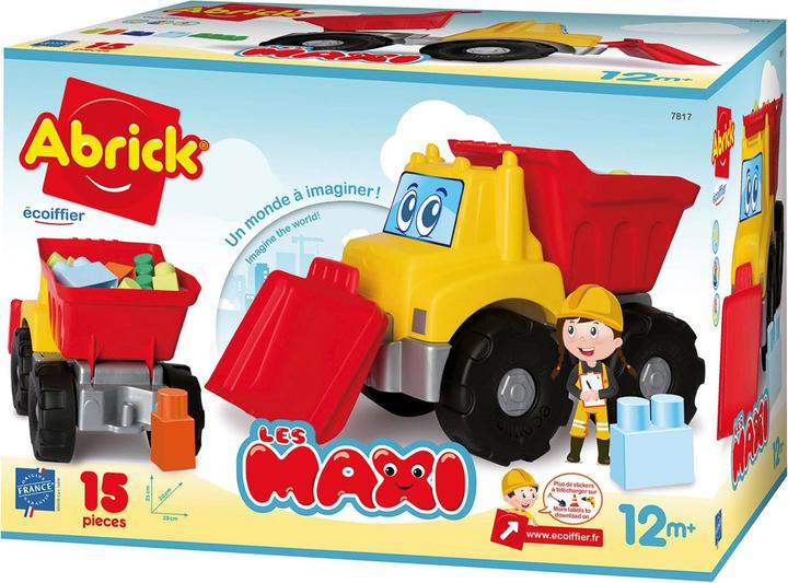 Abrick Maxi excavator with building blocks