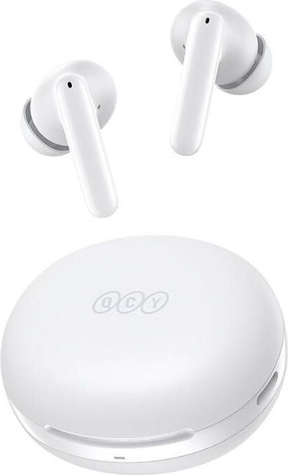 Actual product image QCY Earphones TWS T13 ANC2, ANC (white) (7 h, Cable)