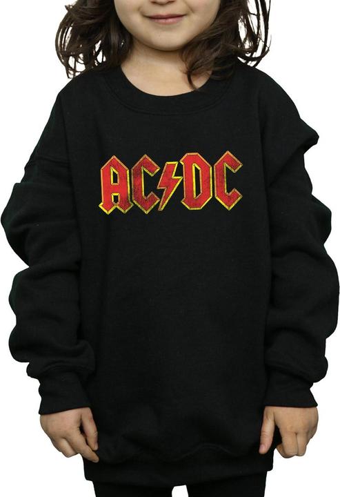 Actual product image AC/DC Girls Distressed Red Logo Sweatshirt (128)