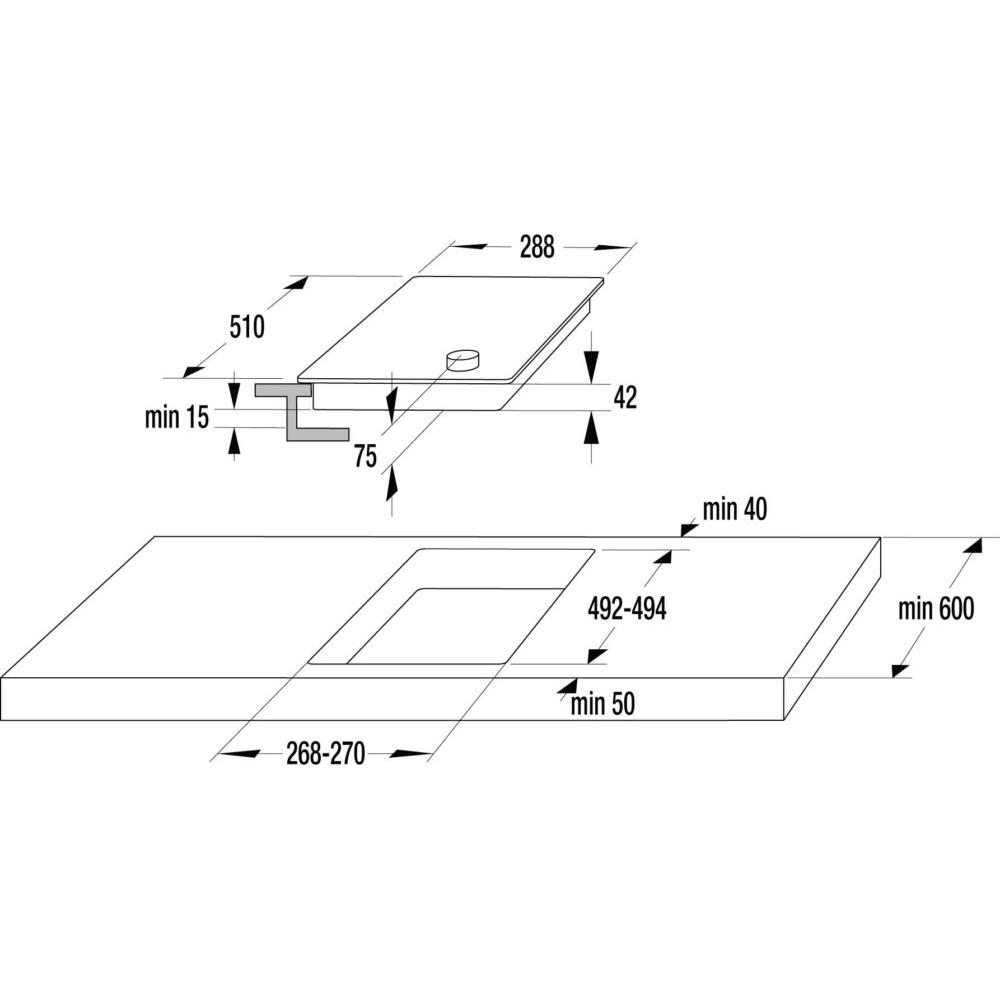 Thumbnail - Gorenje EM30E, Kochfeld, Silber