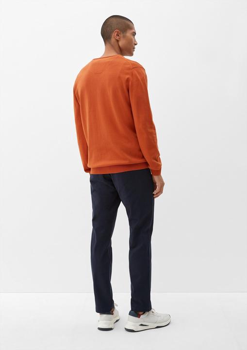 Produktbild s.Oliver Strickpullover Feinstrickpulli mit V-Ausschnitt (S)