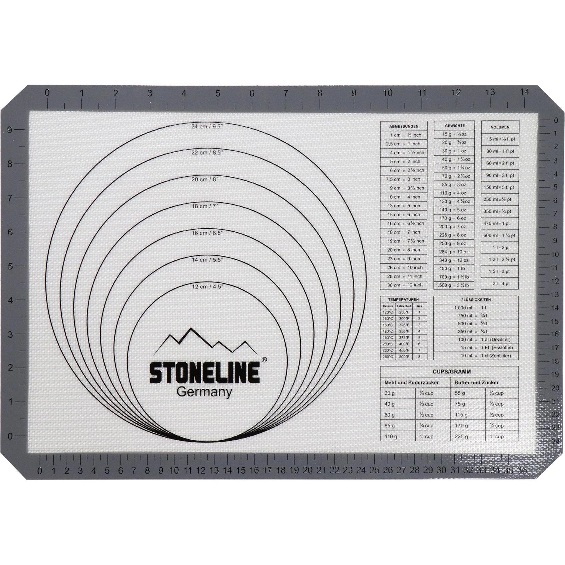 Stoneline Silikon-Backmatte 42 x 29,5 cm, Backpapier, Transparent