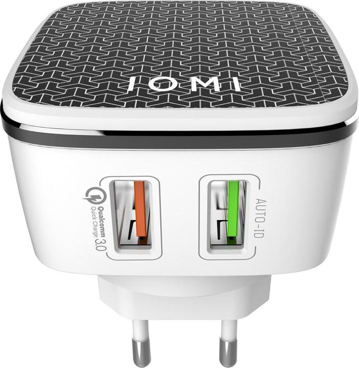 Actual product image IOMI Quick Charge 3.0 travel charger