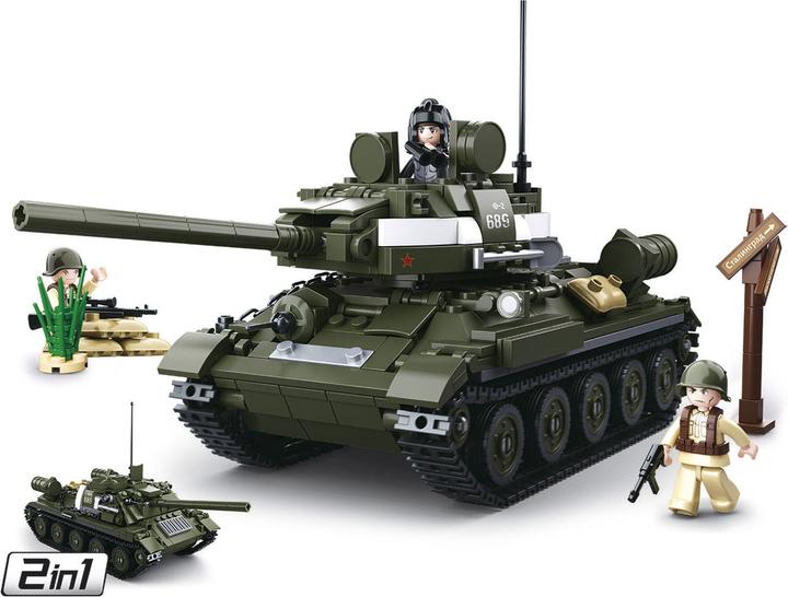 Actual product image Sluban WWII - T34 / 84 Allied tank destroyer