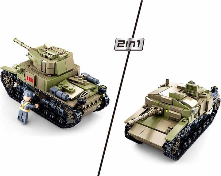 Actual product image Sluban WWII - Italian tank 2in1