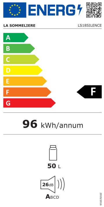 Label énergétique La Sommelière LS18SILENCE