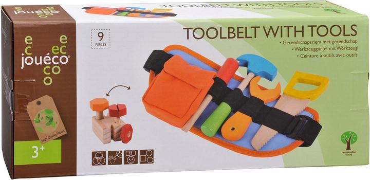 Actual product image Jouéco Gereedschapsriem Hout, 9dlg.
