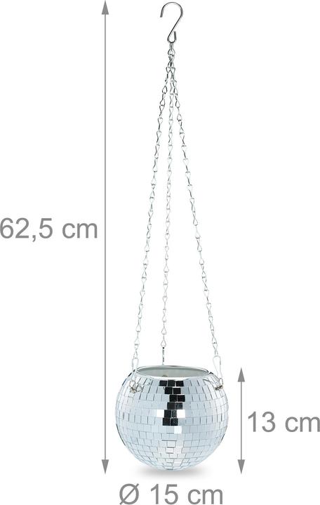 Actual product image Relaxdays Discokugel-Pflanzentopf (15 cm)