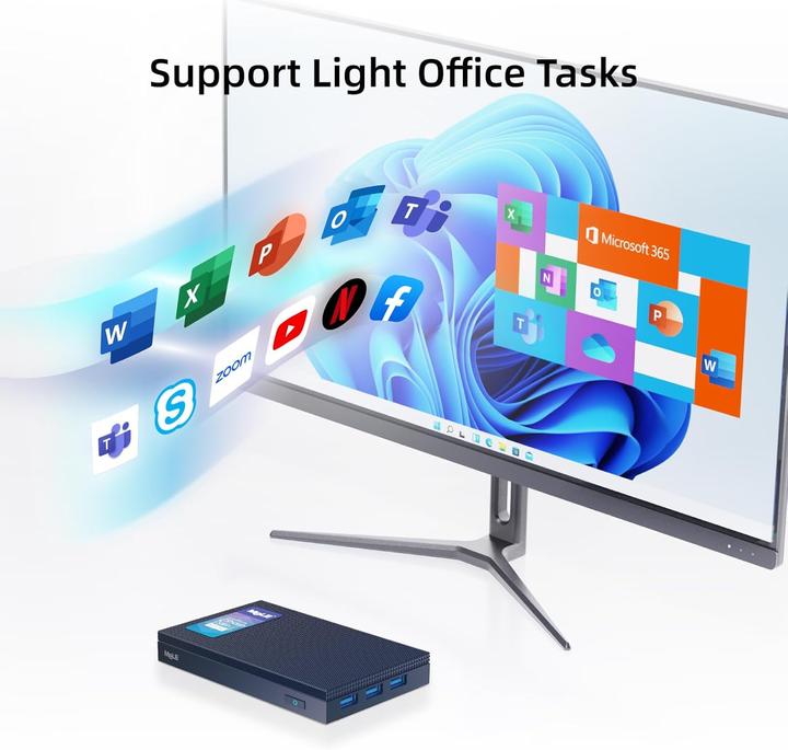 Immagine prodotto Mele Quieter3Q lüfterloser Mini PC (512 GB, 16 GB, Intel Celeron N5105)